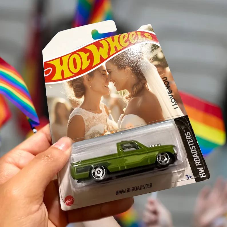 Auto Giocattolo Personalizzata Da Sogno - Il Regalo Perfetto Per L'anniversario Di Matrimonio Per Il Marito - Auto Con Ruote Dell'amore Con Foto E Testo - soufeelit