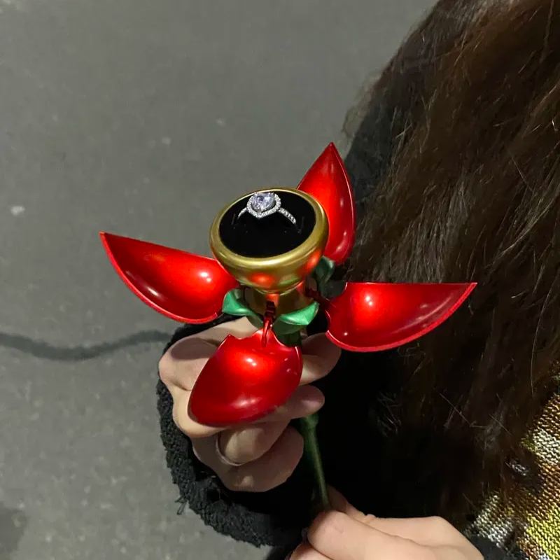 Portagioie Scatola Per Imballaggio Gioielli Collana Anello Portagioie Regalo Di San Valentino - soufeelit