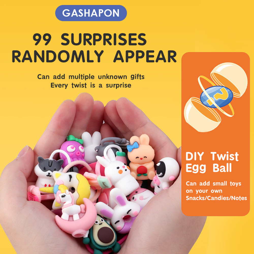 Macchina Per Torcere Le Uova In Stile Casuale Fai-da-te Gashapon Abbinato A 6 Uova Di Giocattoli Scatola Cieca A Sorpresa Regali Di Natale Per Bambini - soufeelit