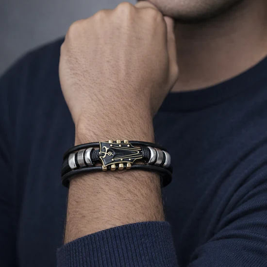 Bracciale Per Chitarra In Pelle Vintage, Bracciale Da Uomo, Accessorio Per Braccialetto Ispirato Alla Musica Retrò, Regalo Per Gli Amanti Della Musica - soufeelit
