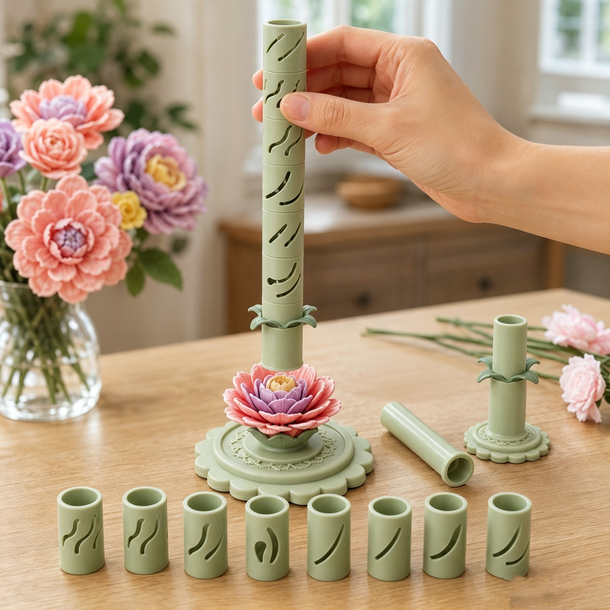 Kit Artigianale Per Bouquet Di Fiori Profumati Fai-da-te, Set Di Stampi Per Strumenti Creativi Per La Disposizione Floreale, Mix Di Regali Artigianali Botanici Fatti In Casa Per Adulti E Bambini - soufeelit