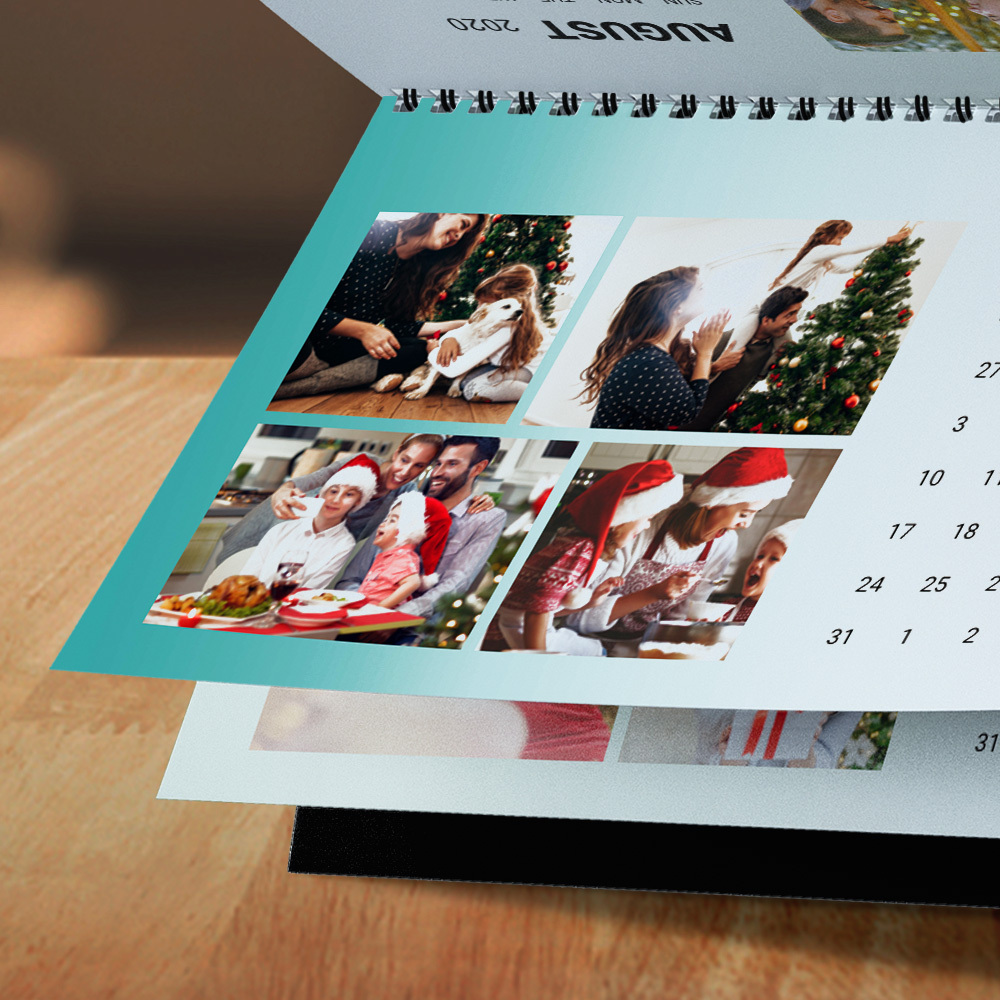Calendário Personalizado 2023 Calendário de Mesa de Natal Presentes para Casal