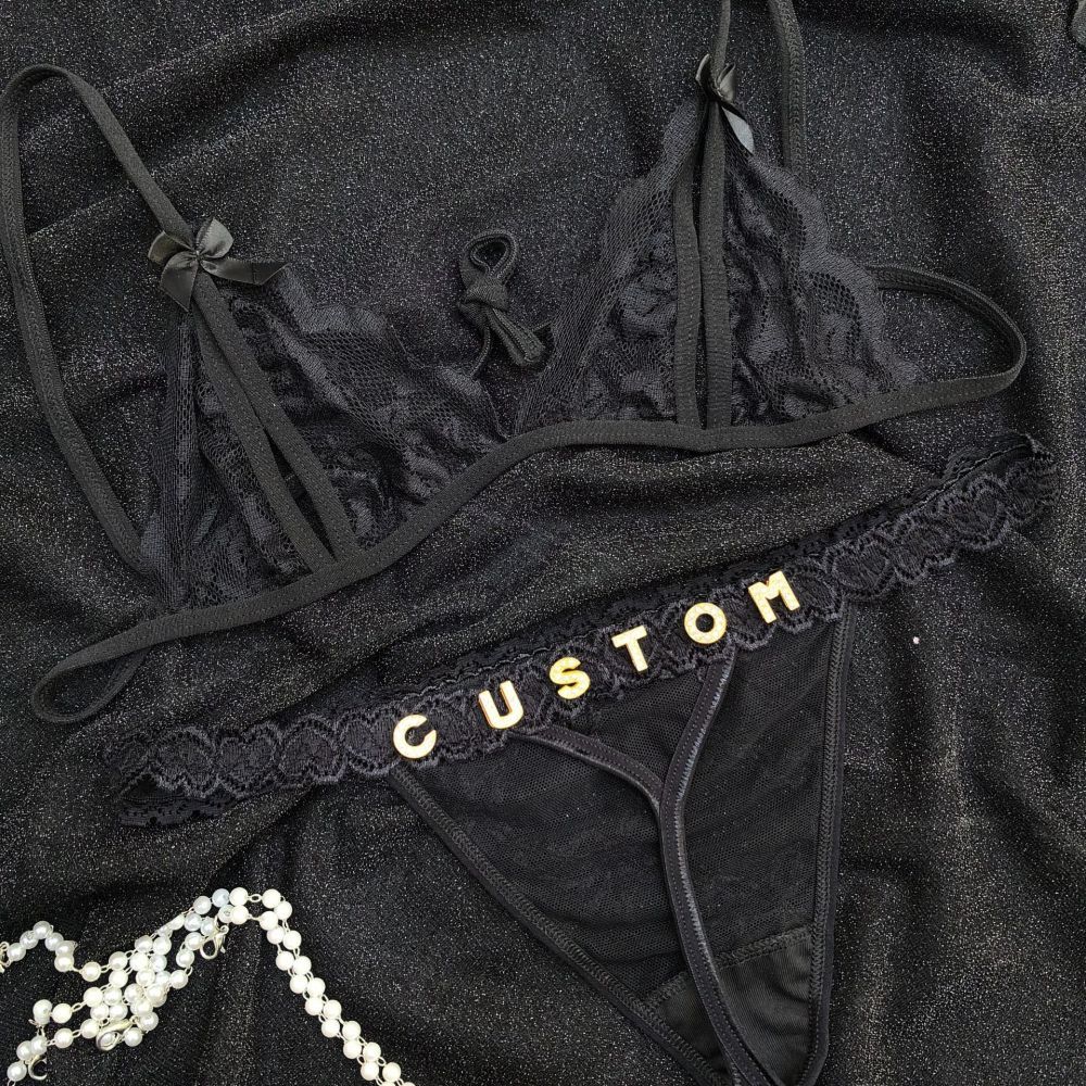 Conjunto De Roupa Íntima De Renda Rosa Lingerie E Tangas, Presente De Roupa Íntima Transparente Para Ela - soufeelbr