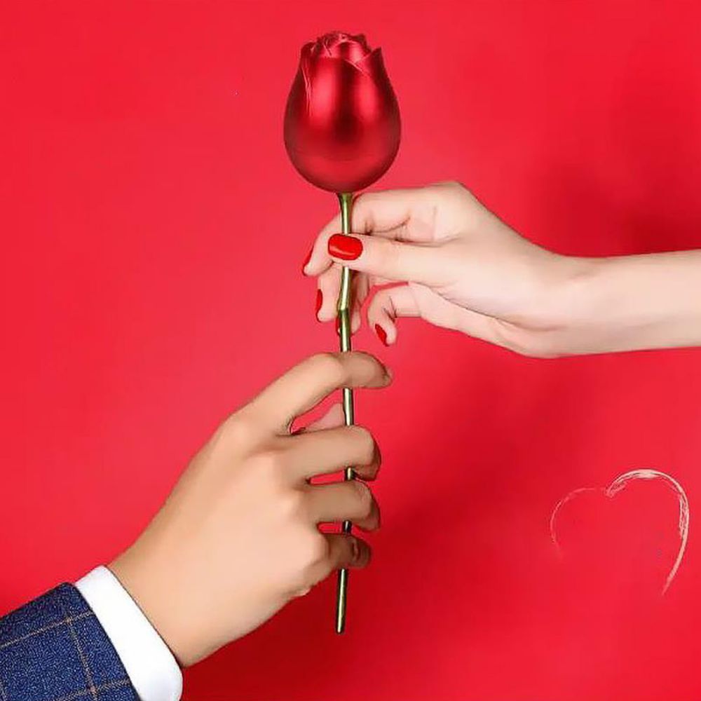 Caixa De Presente De Rosa Com Colar De Coração Em Forma De Rosa Colar Caixa De Presente Caixa De Presente De Joias Presentes Para Ela - soufeelbr