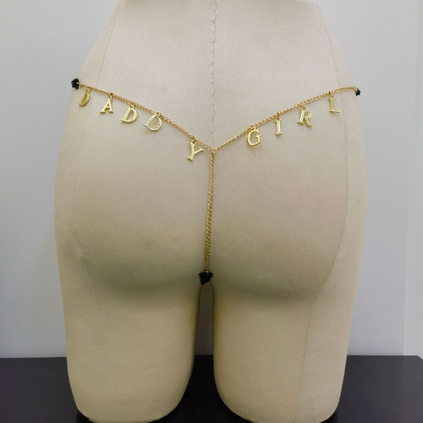 Tanga De Letra De Strass Personalizada Com Corrente Personalizada Tanga Sexy - soufeelbr
