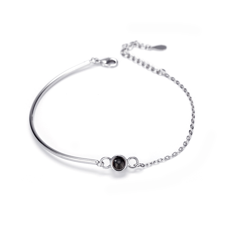 Pulseira Com Foto Personalizada, Pulseira Com Projeção De Foto Personalizada, Pulseira Circular Com Foto Dentro Para Mulheres E Meninas - soufeelbr