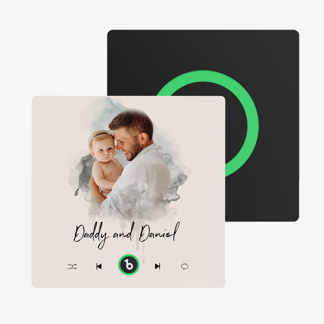 Adesivo De Geladeira Com Música Personalizada, Adesivo Em Aquarela Com Foto, Novo 4.0, Atualização, Música, Parede, Foto, Que Toca Música Sem Telefone Celular, Presentes Para Casal - soufeelbr