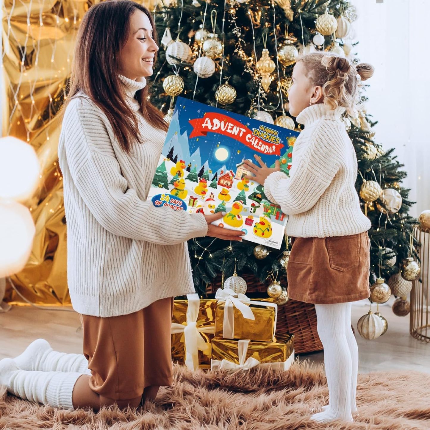 Calendário Do Advento 2024 Patos De Natal - 24 Peças Calendário Do Advento De Borracha De Pato 24 Dias De Brinquedos De Contagem Regressiva De Natal - soufeelbr