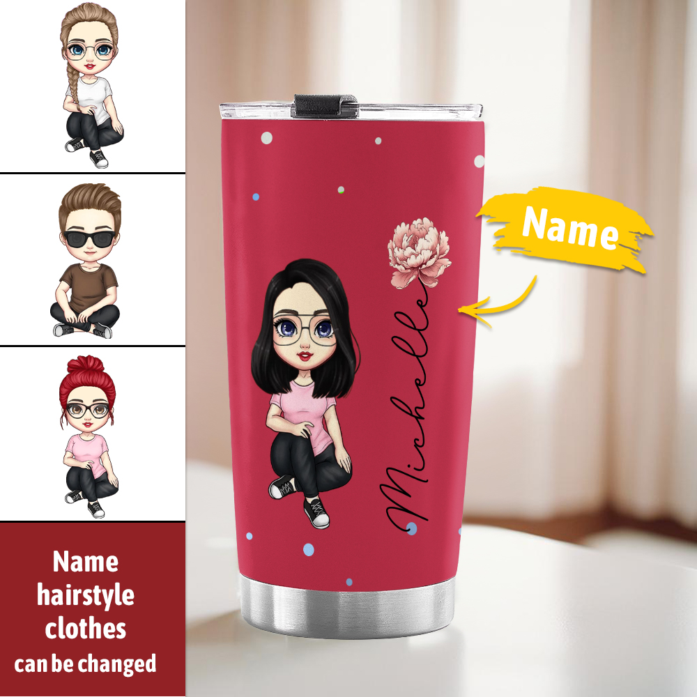 Copo De Copo Personalizado, Copo De Água Com Flor De Nascimento, Desenho Animado, Copo De Água Com Nome Personalizado, Aniversário, Volta Às Aulas, Presente Para Crianças - soufeelbr