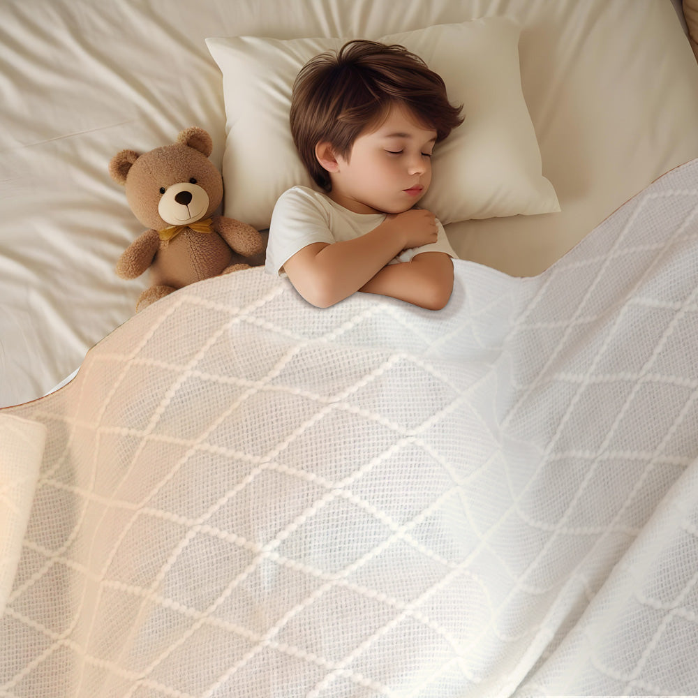 Cobertor De Borla Personalizado Com Nome Bordado Presente Para Crianças - soufeelbr