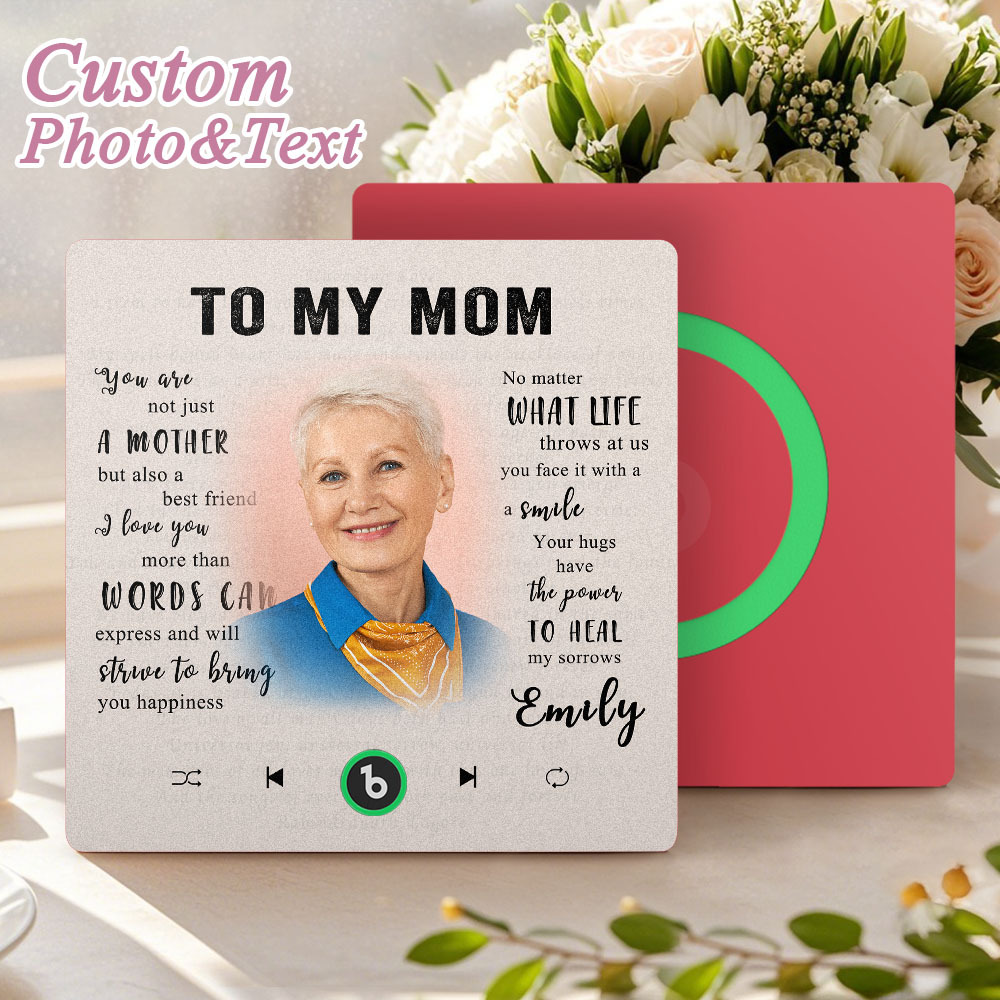 Ímã De Geladeira Com Música Personalizada Nova Atualização 4.0 Com Foto Personalizada E Nome Adesivo De Parede Com Música Para Meu Pai/mãe/amigo/filha/filho/esposa/marido - soufeelbr
