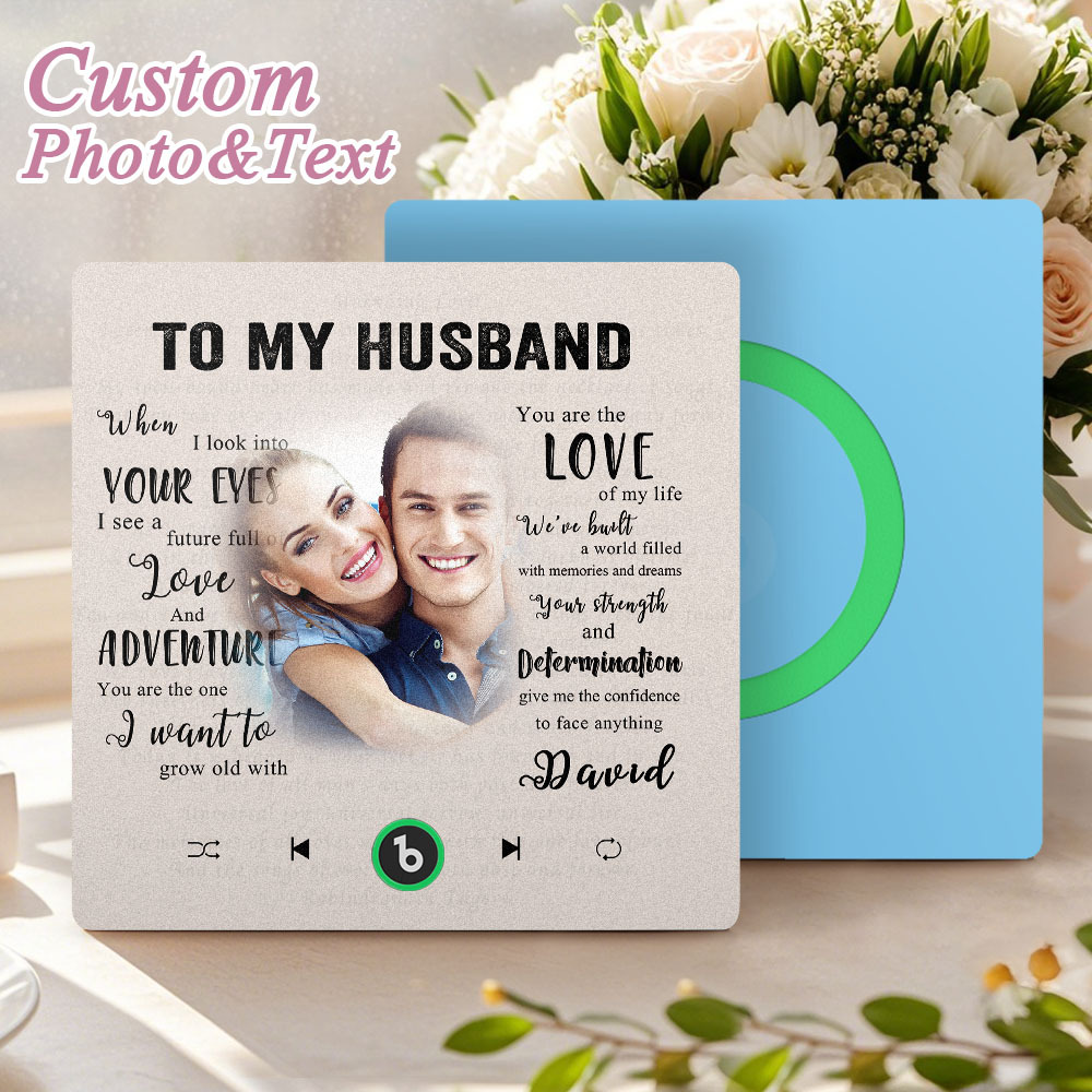 Ímã De Geladeira Com Música Personalizada Nova Atualização 4.0 Com Foto Personalizada E Nome Adesivo De Parede Com Música Para Meu Pai/mãe/amigo/filha/filho/esposa/marido - soufeelbr