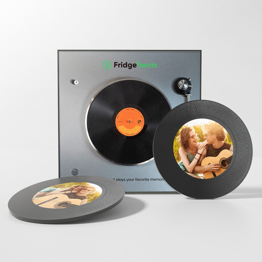 Ímã De Geladeira Com Música Personalizada Com Foto Suporta Presentes Com Funcionalidade Nfc Para Homens - soufeelbr