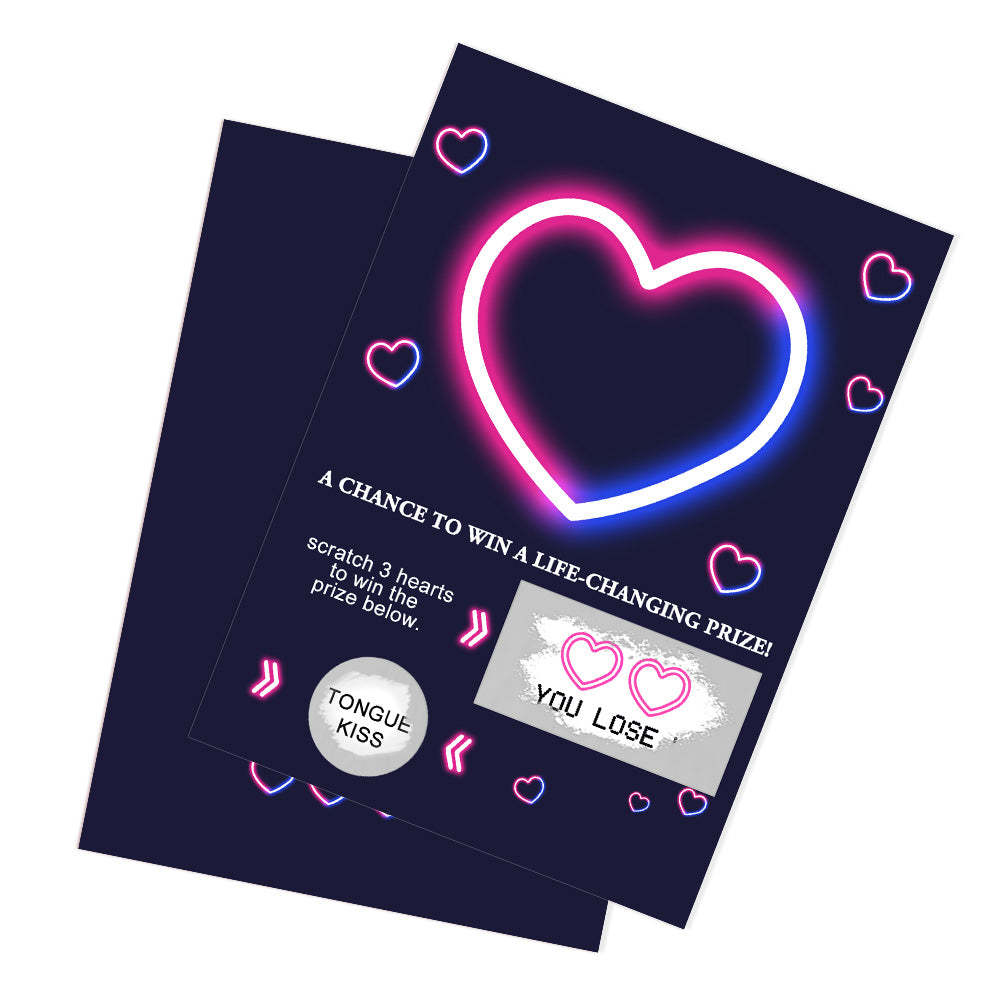 Cartão Engraçado Amor Raspe Bilhetes De Loteria - soufeelbr