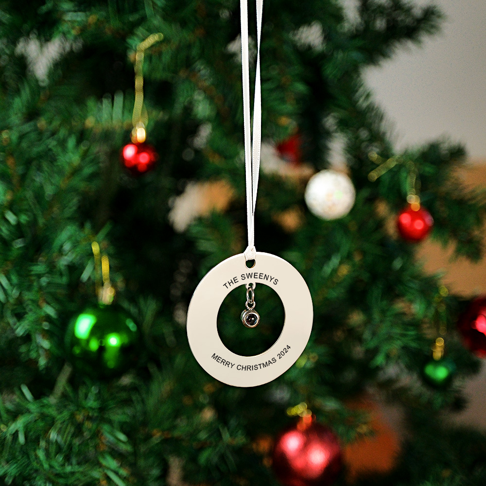 Enfeites De Projeção De Fotos Personalizadas, Enfeites De Árvore De Natal, Presentes De Natal - soufeelbr