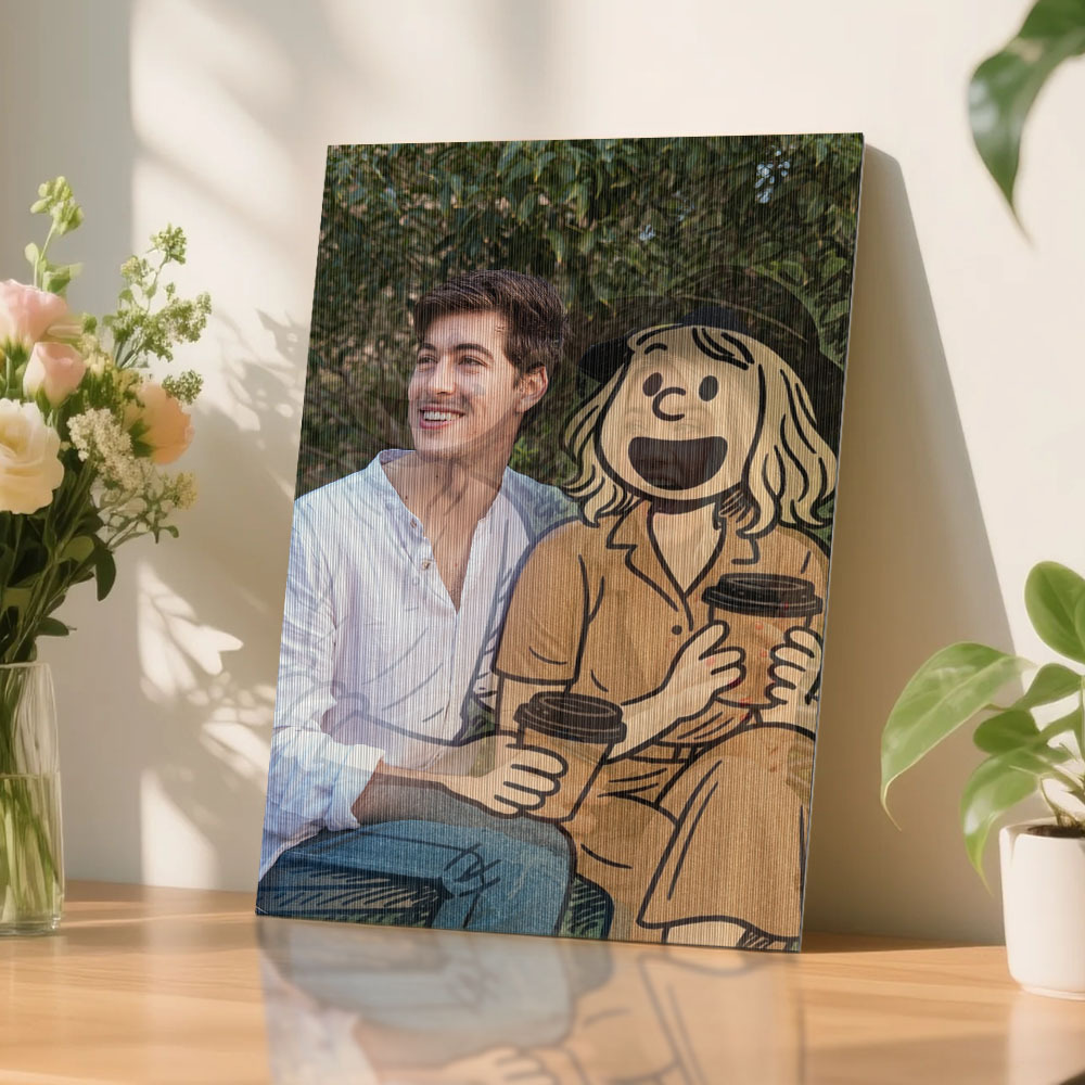 Pintura Artística Fotográfica Lenticular Personalizada Em Vários Estilos De Anime, Estilo Desenho Animado, Presente - soufeelbr