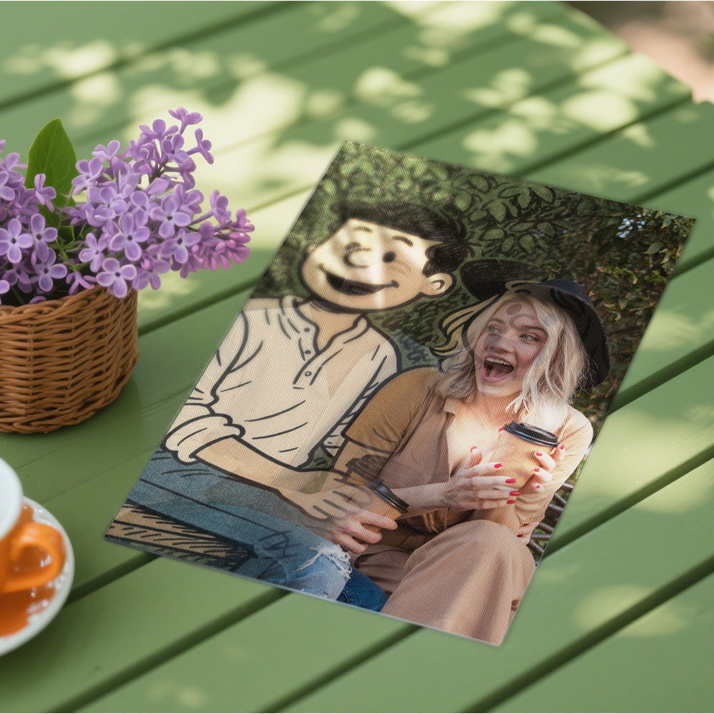 Pintura Artística Fotográfica Lenticular Personalizada Em Vários Estilos De Anime, Estilo Desenho Animado, Presente - soufeelbr