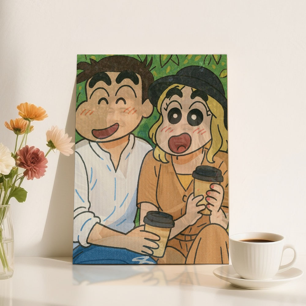 Pintura Artística Fotográfica Lenticular Personalizada Em Vários Estilos De Anime, Estilo Desenho Animado, Presente - soufeelbr