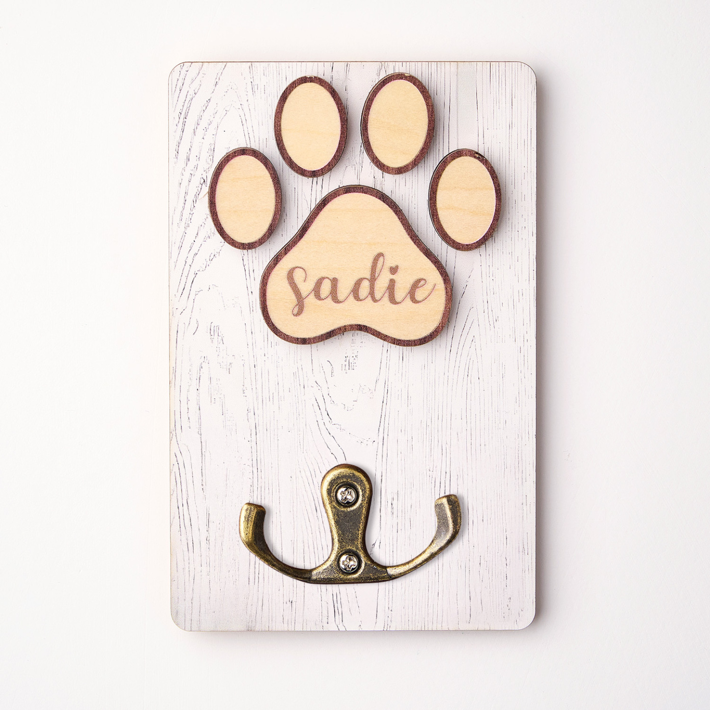 Suporte De Coleira De Cachorro Personalizado, Suporte De Coleira De Madeira Para Cachorro, Placa De Cachorro Feita À Mão, Armazenamento De Coleira, Placa De Madeira - soufeelbr