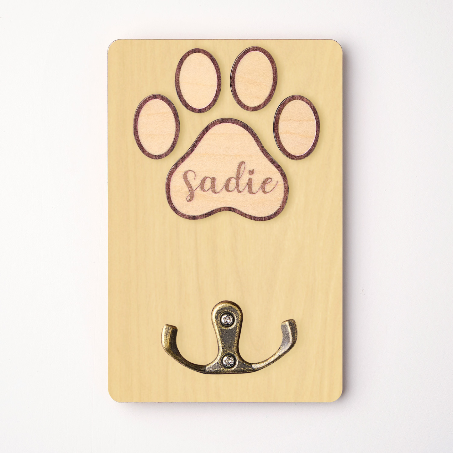 Suporte De Coleira De Cachorro Personalizado, Suporte De Coleira De Madeira Para Cachorro, Placa De Cachorro Feita À Mão, Armazenamento De Coleira, Placa De Madeira - soufeelbr