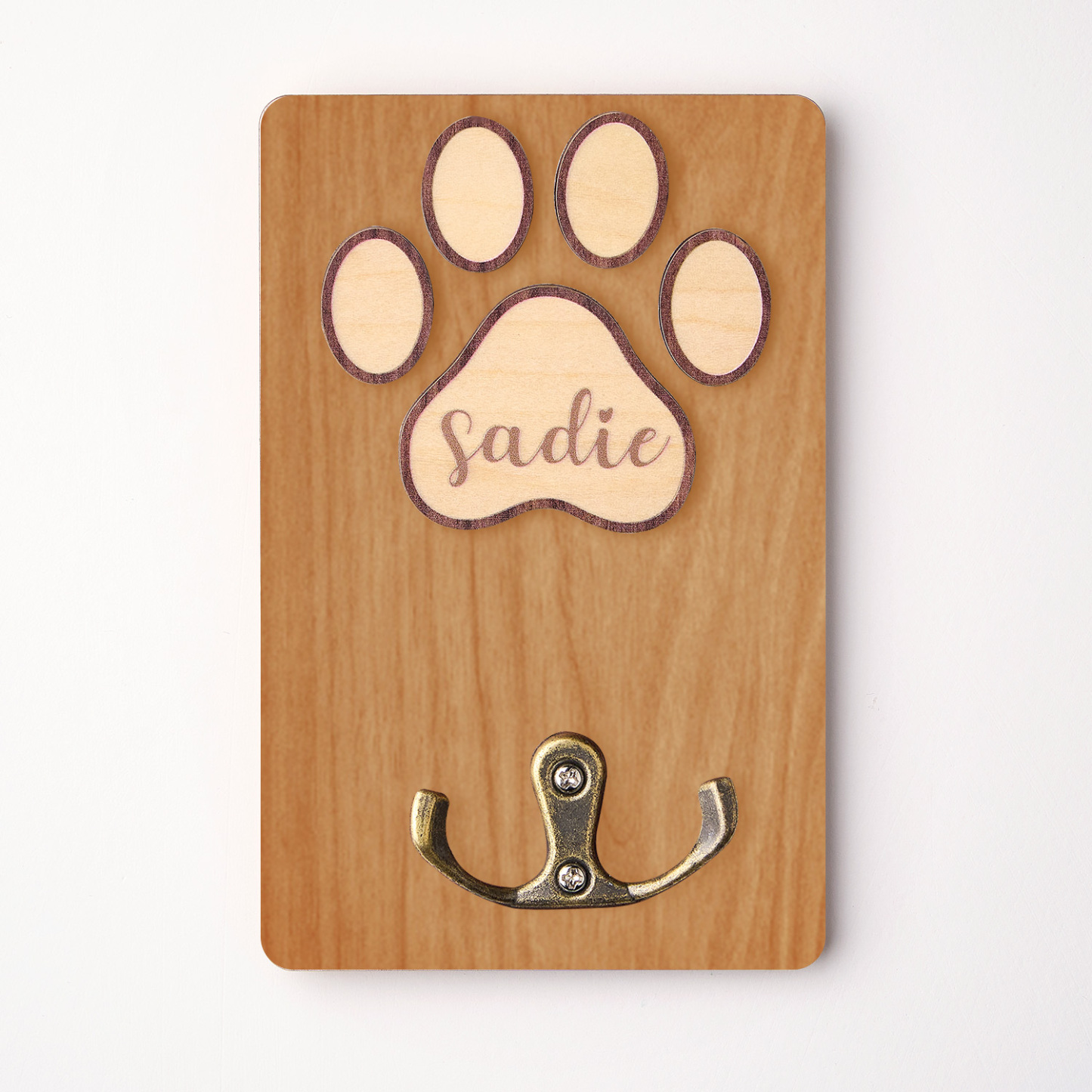 Suporte De Coleira De Cachorro Personalizado, Suporte De Coleira De Madeira Para Cachorro, Placa De Cachorro Feita À Mão, Armazenamento De Coleira, Placa De Madeira - soufeelbr