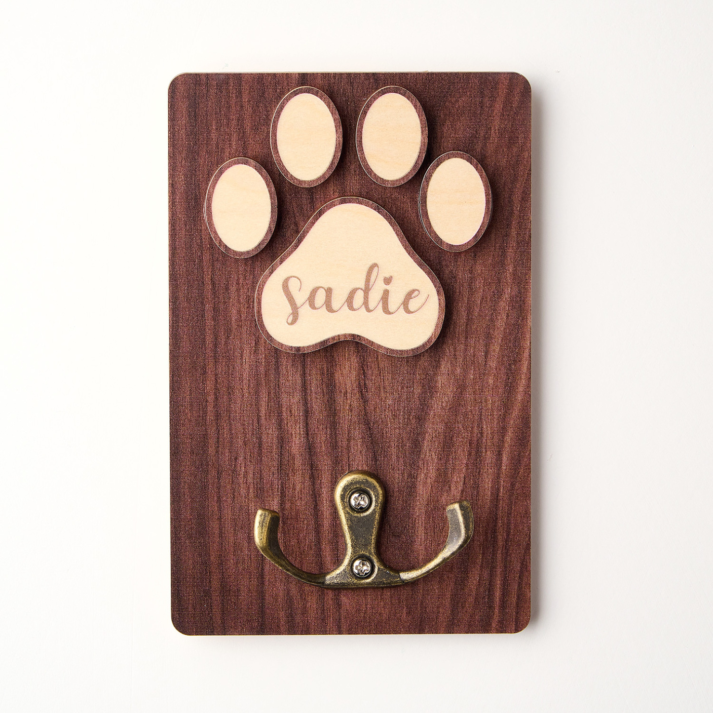 Suporte De Coleira De Cachorro Personalizado, Suporte De Coleira De Madeira Para Cachorro, Placa De Cachorro Feita À Mão, Armazenamento De Coleira, Placa De Madeira - soufeelbr