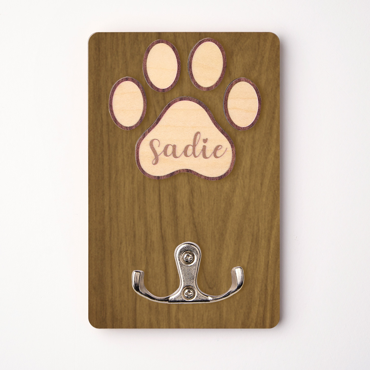 Suporte De Coleira De Cachorro Personalizado, Suporte De Coleira De Madeira Para Cachorro, Placa De Cachorro Feita À Mão, Armazenamento De Coleira, Placa De Madeira - soufeelbr