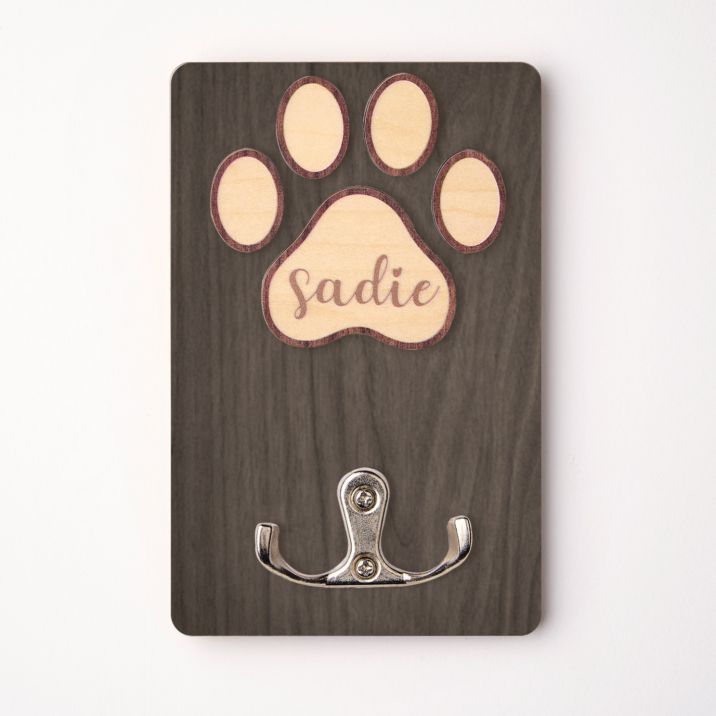 Suporte De Coleira De Cachorro Personalizado, Suporte De Coleira De Madeira Para Cachorro, Placa De Cachorro Feita À Mão, Armazenamento De Coleira, Placa De Madeira - soufeelbr