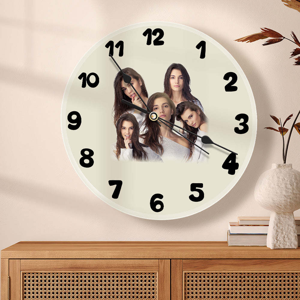 Relógio Fotográfico Personalizado, Presentes De Amor, 3 A 9 Fotos, Presentes De Dia Dos Namorados - soufeelbr