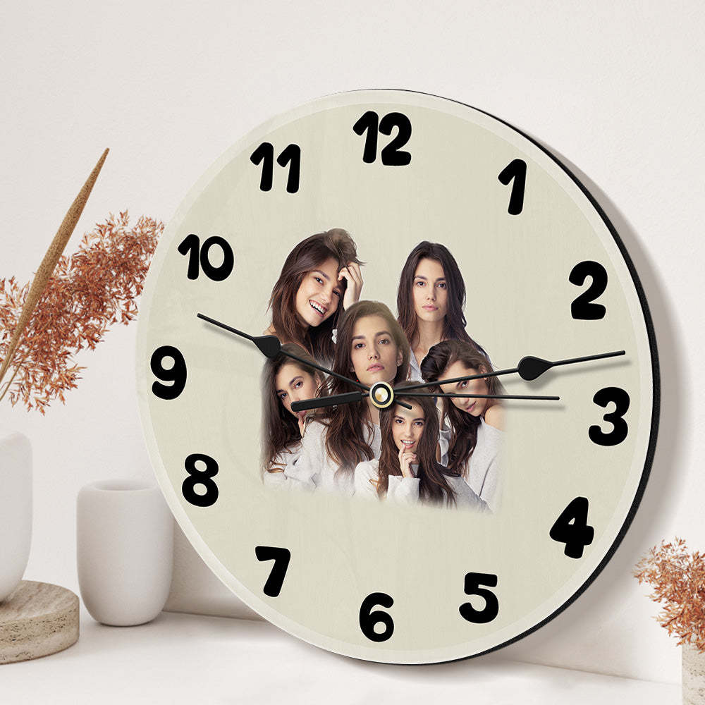 Relógio Fotográfico Personalizado, Presentes De Amor, 3 A 9 Fotos, Presentes De Dia Dos Namorados - soufeelbr