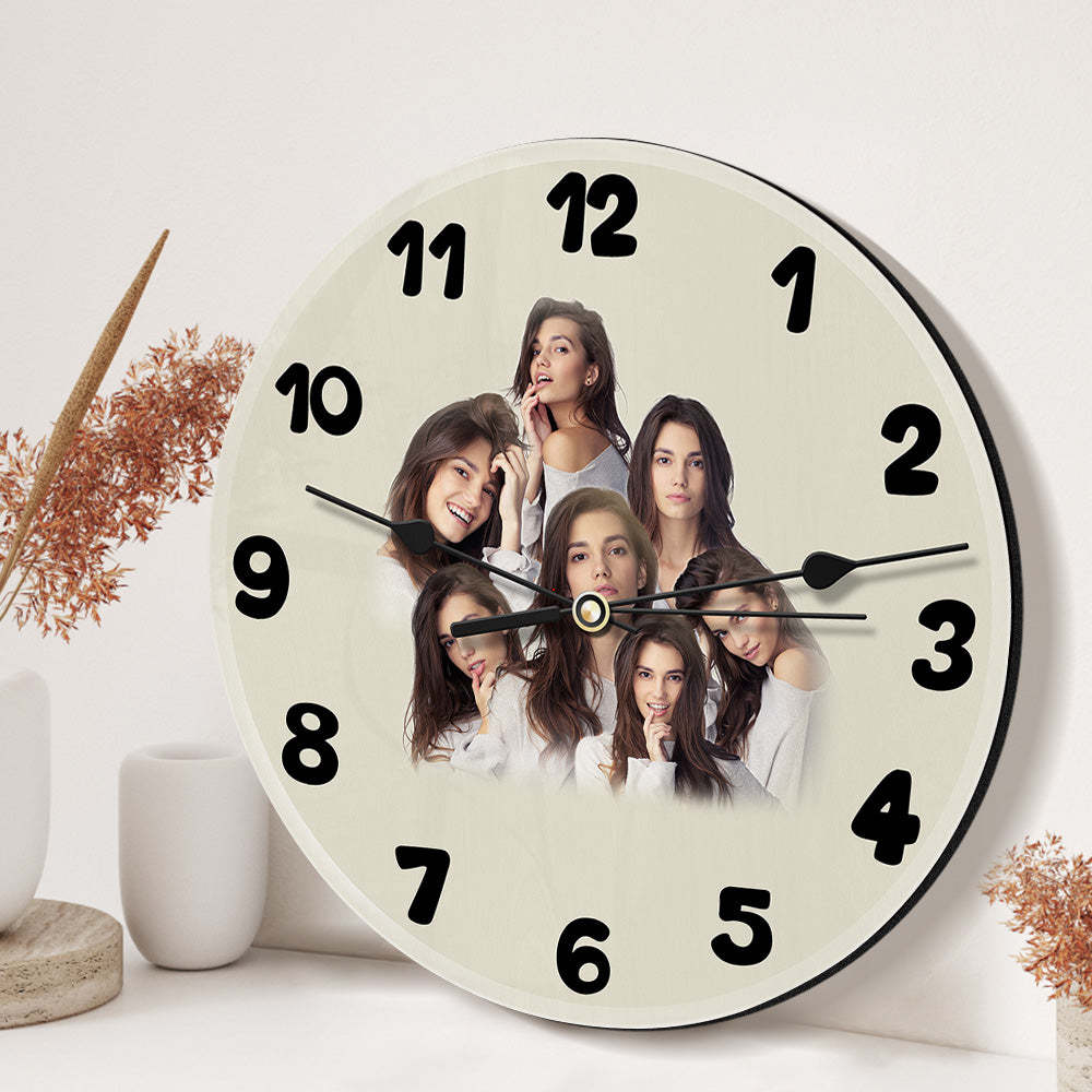 Relógio Fotográfico Personalizado, Presentes De Amor, 3 A 9 Fotos, Presentes De Dia Dos Namorados - soufeelbr