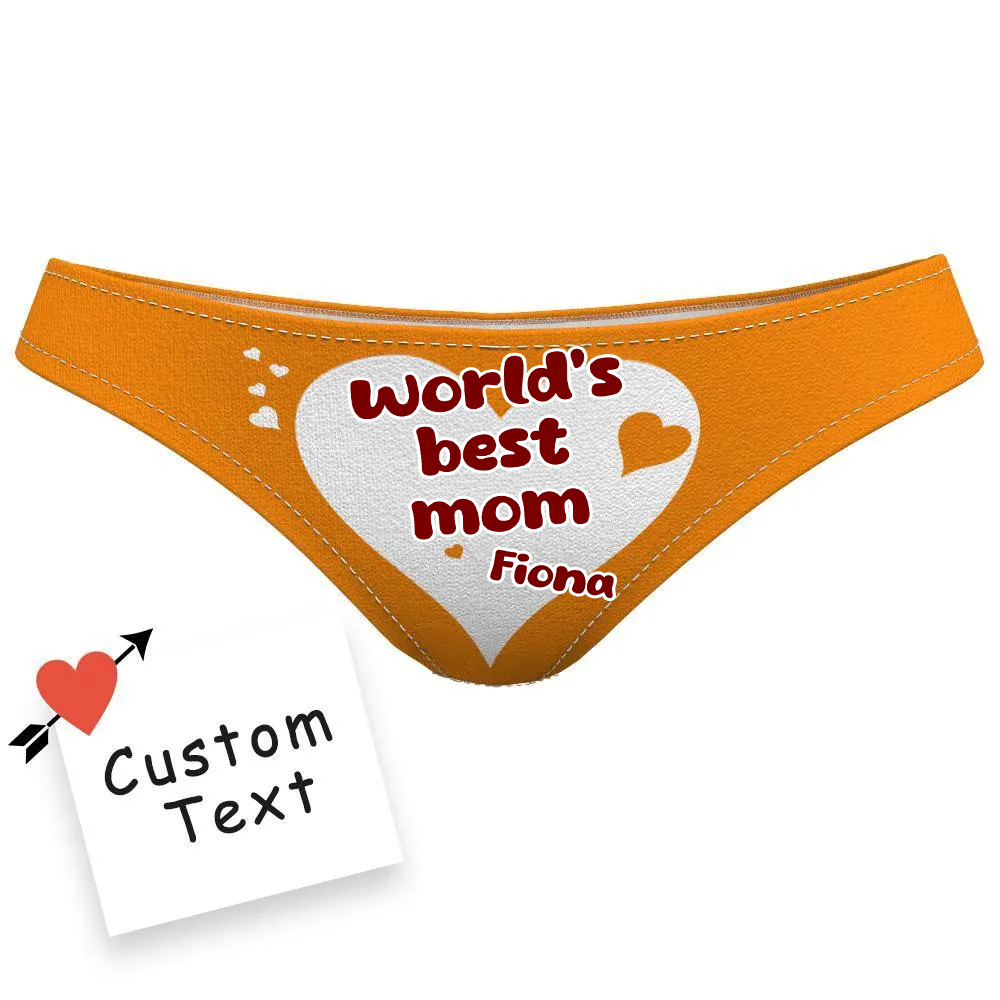 Roupa Íntima Com Nome Personalizado Para A Melhor Mãe Do Mundo Do Underwear Da Mamãe!
