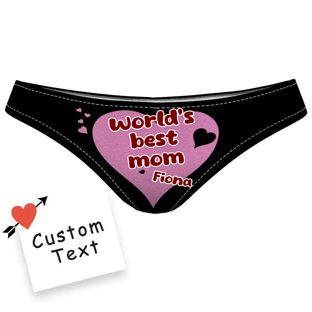 Roupa Íntima Com Nome Personalizado Para A Melhor Mãe Do Mundo Do Underwear Da Mamãe!