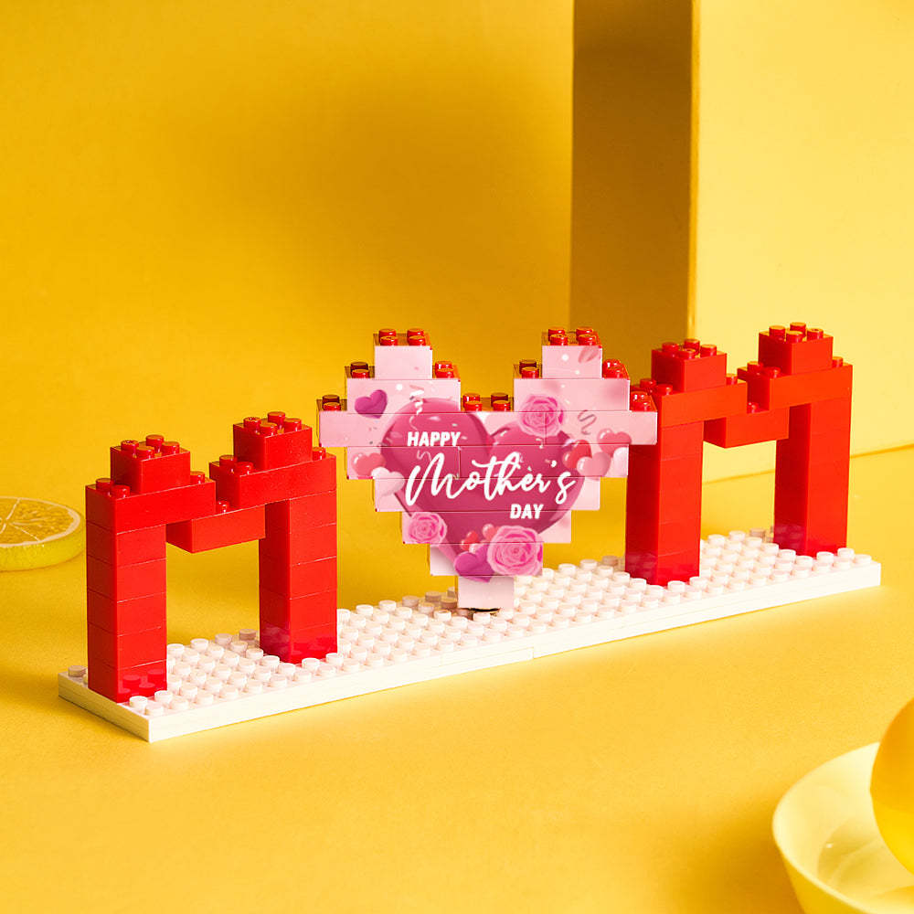 Quebra-cabeças De Tijolos Para Construção De Fotos Da Mãe Personalizados Bloco De Fotos Personalizado Para Presentes Do Dia Das Mães - soufeelbr