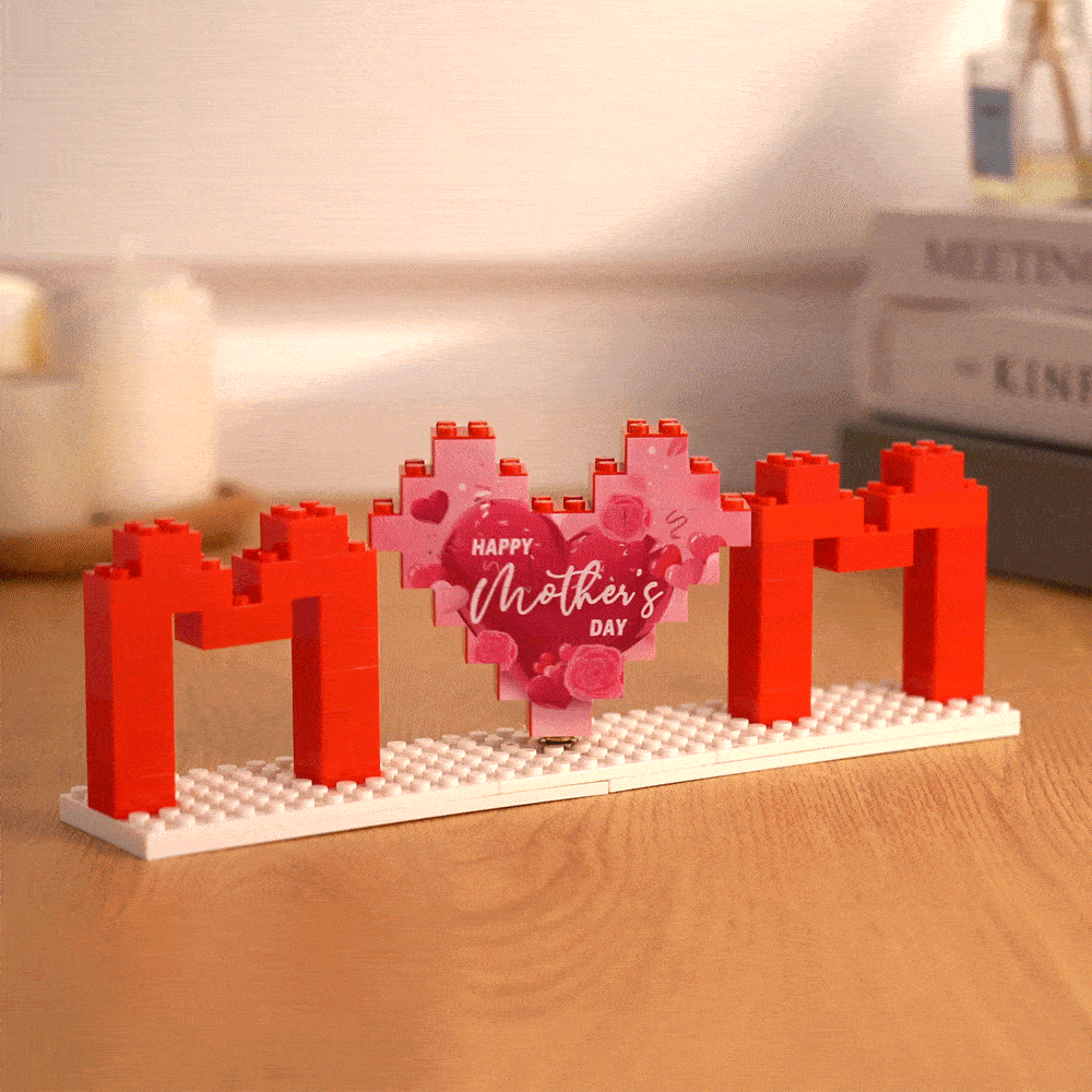 Quebra-cabeças De Tijolos Para Construção De Fotos Da Mãe Personalizados Bloco De Fotos Personalizado Para Presentes Do Dia Das Mães - soufeelbr