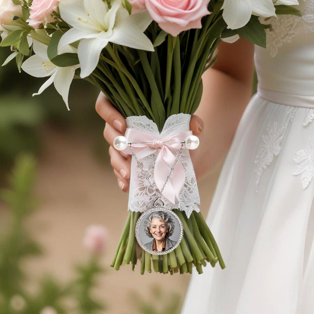 Broche De Charme De Buquê De Pérolas Personalizado, Presente De Casamento De Aniversário Para Noiva - soufeelbr