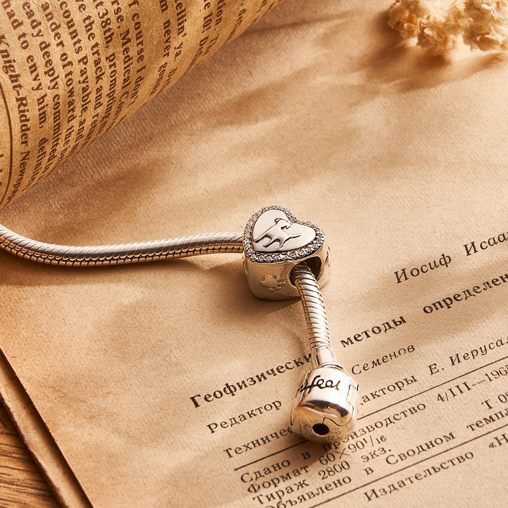 Presente Fofo De Cachorro Com Foto Personalizada E Coração Para Donos De Animais De Estimação - soufeelbr