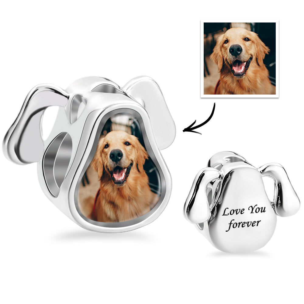 Presente De Cachorro Fofo Com Foto Personalizada Gravada Para Donos De Animais De Estimação - soufeelbr