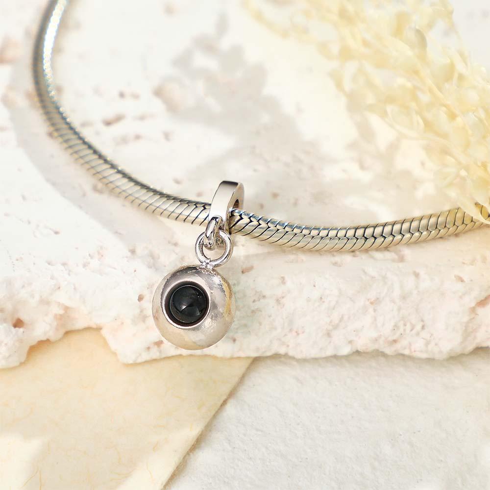 Presente Redondo Simples Com Pingente De Projeção Personalizado - soufeelbr