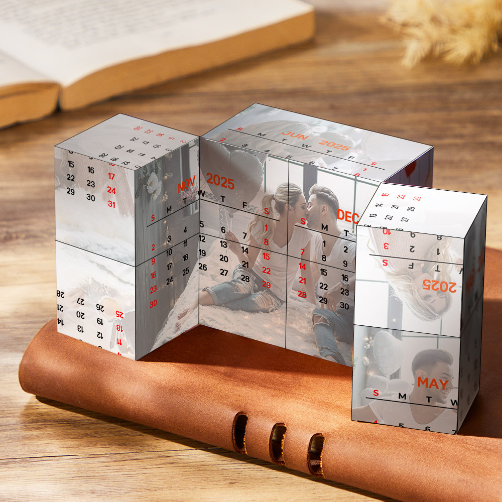 Calendário Personalizado Com Foto Cubo Mágico Cubo Infinito Personalizado Com Foto Dobrável Presentes De Aniversário