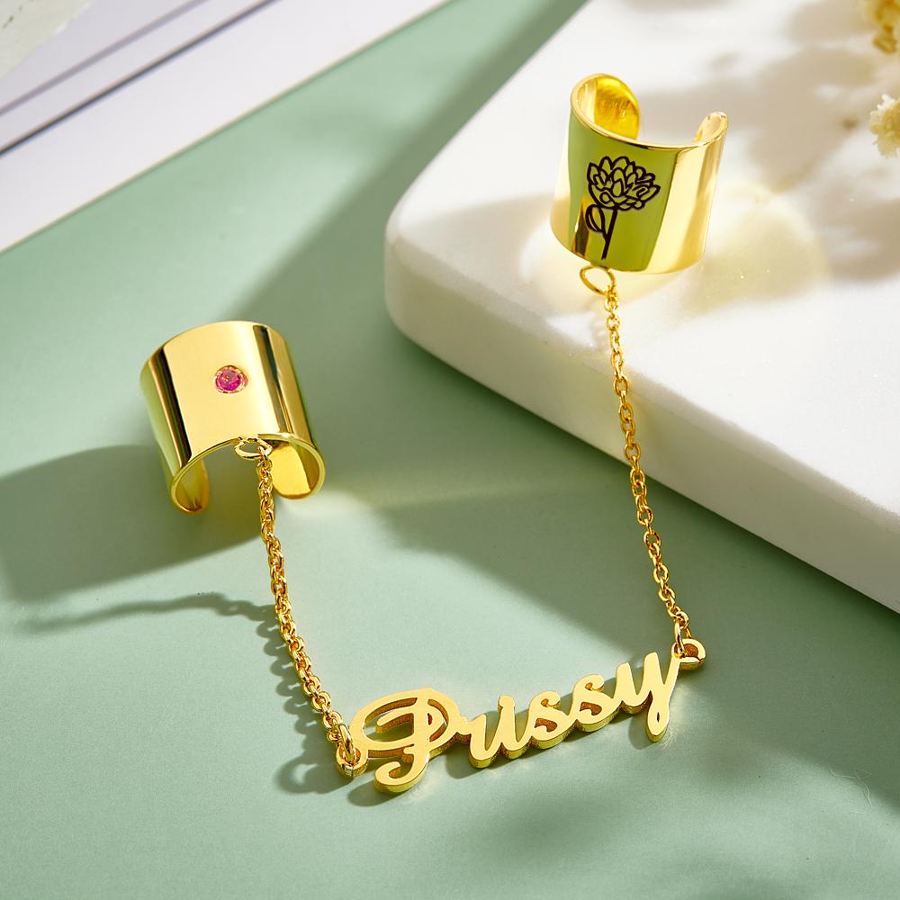 Etiqueta De Nome Personalizada Do Estetoscópio De Birthstone Com Decoração Padrão Para Médico - soufeelbr