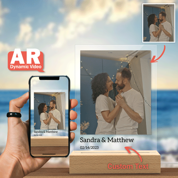 Moldura De Vídeo Personalizada 3d Ar Álbum De Vídeo Chaveiro Acrílico, Um Presente Fotográfico Exclusivo Para Registrar Belos Momentos Para Seus Entes Queridos - soufeelbr