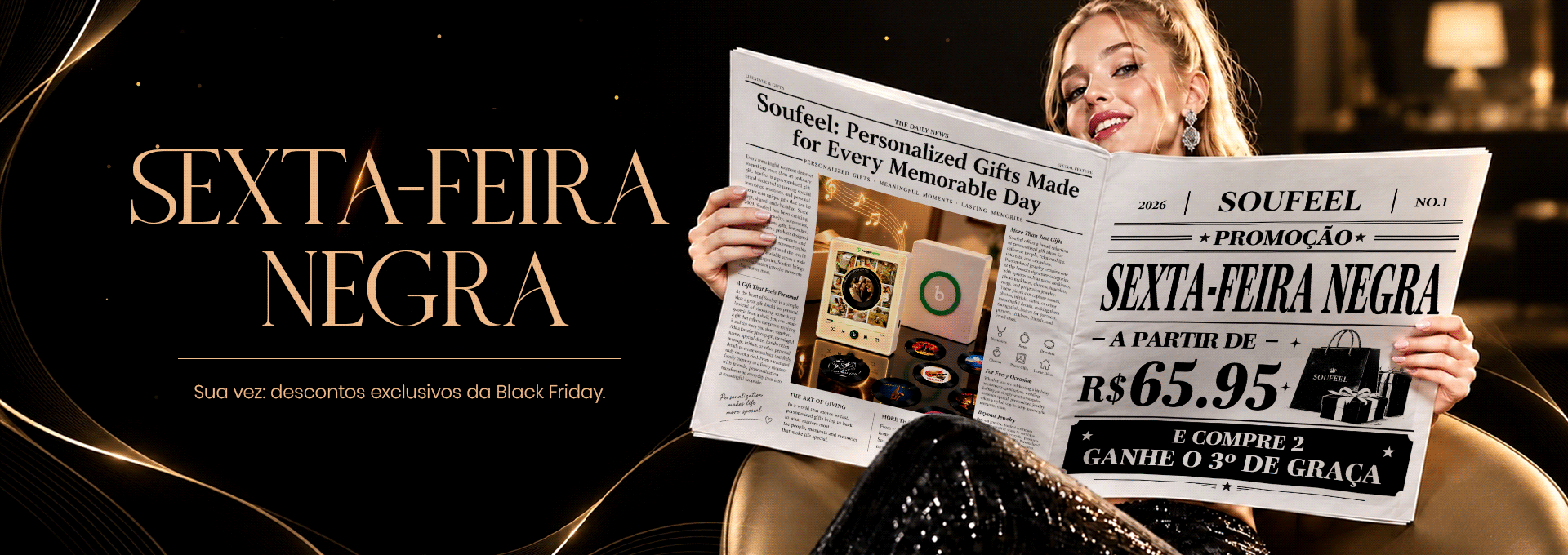 Celebre a Black Friday com presentes personaliz...