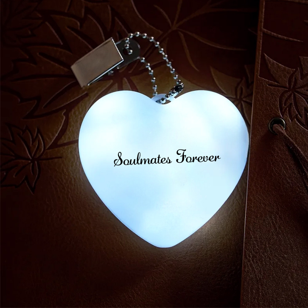 Bolsa Personalizada Com Luz Chaveiro Bolsa Em Forma De Coração Led Para Ela - soufeelbr