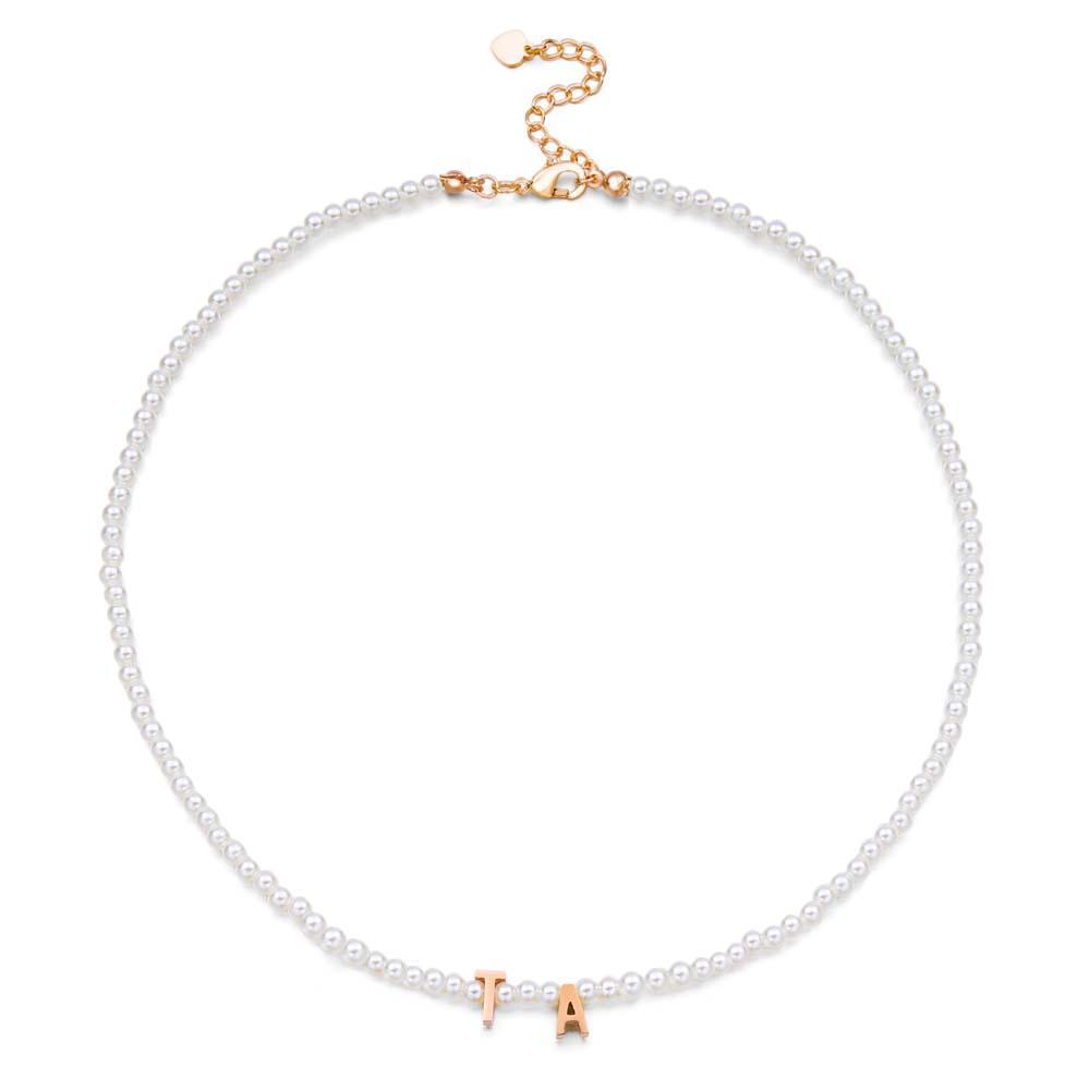 Colar De Pérolas Personalizado Com Nome Personalizado Para Ela - soufeelbr