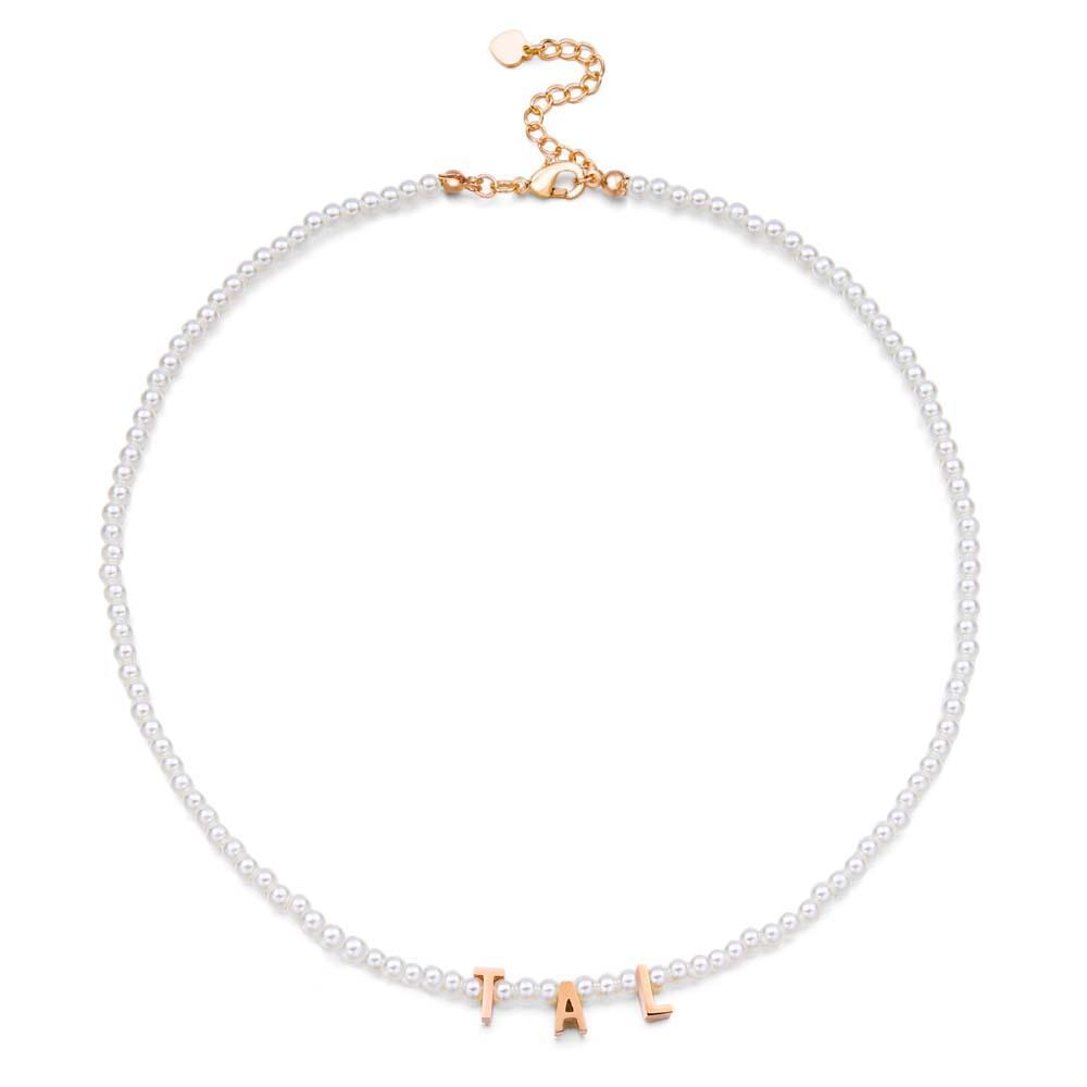 Colar De Pérolas Personalizado Com Nome Personalizado Para Ela - soufeelbr