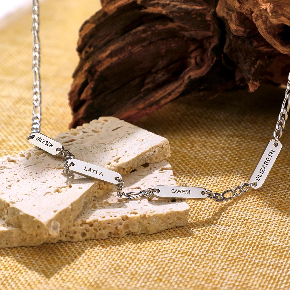 Colar Gravável Presentes Elegantes De Corrente De Aço Inoxidável Para Homens