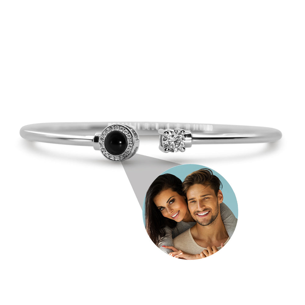 Pulseira De Projeção Personalizada Com Foto Personalizada, Presente De Joias Para Ela - soufeelbr