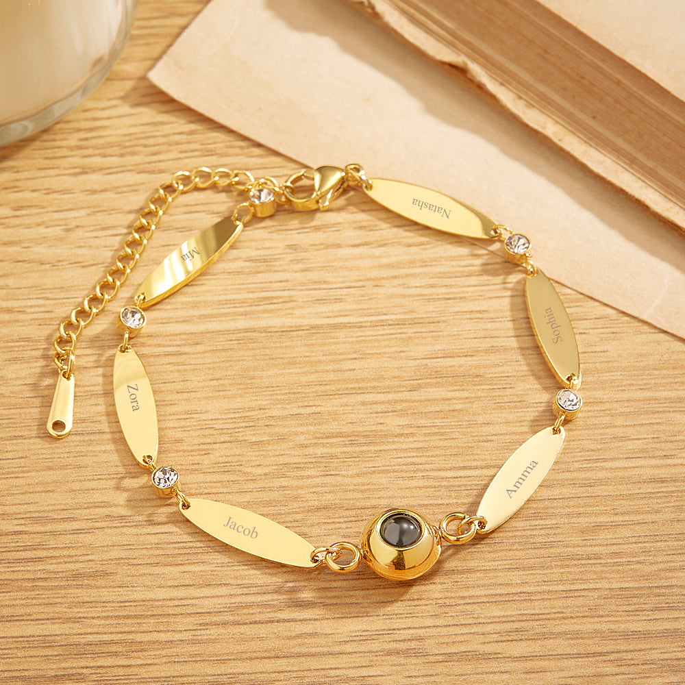 Pulseira De Projeção Personalizada Com Letras Personalizadas, Presente De Amizade - soufeelbr