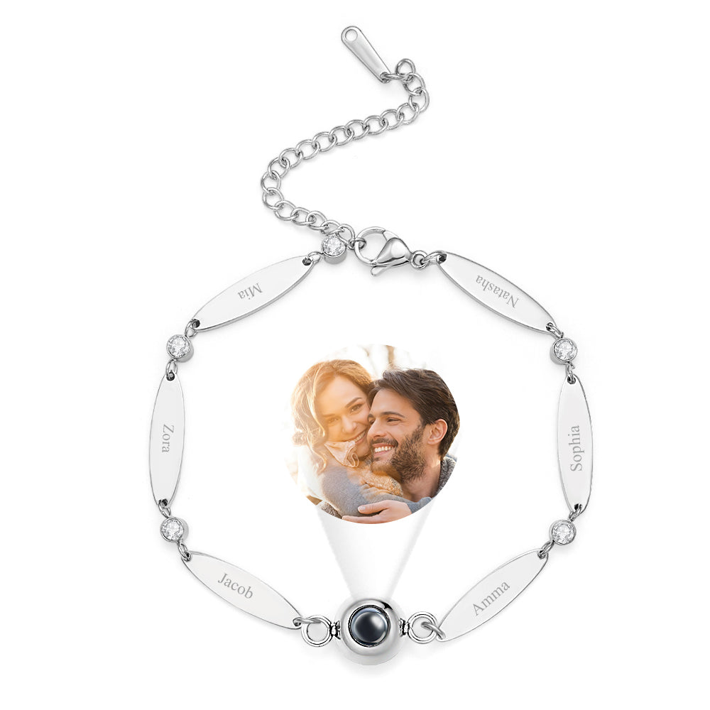 Pulseira De Projeção Personalizada Com Letras Personalizadas, Presente De Amizade - soufeelbr